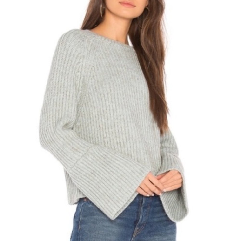 ANTHROPOLOGIE JOHN + JENN BELL SLEEVE KNIT SWEATER
